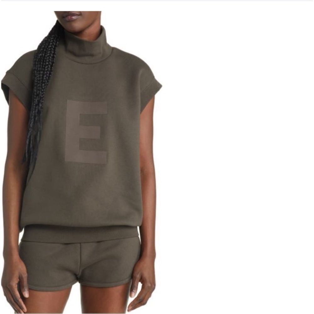 Fear of God Essentials over size Mock Neck Vest & FOG Bag Cotton/Polyester - L